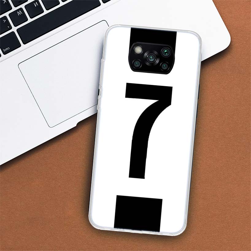 FootBall Number 7 10 30 Phone Case For Xiaomi Mi 11 Lite 11i 12X 12 9 8 11T 10T 9T Pro 10 5X 6X Ultra 5G Cover Coque Capa