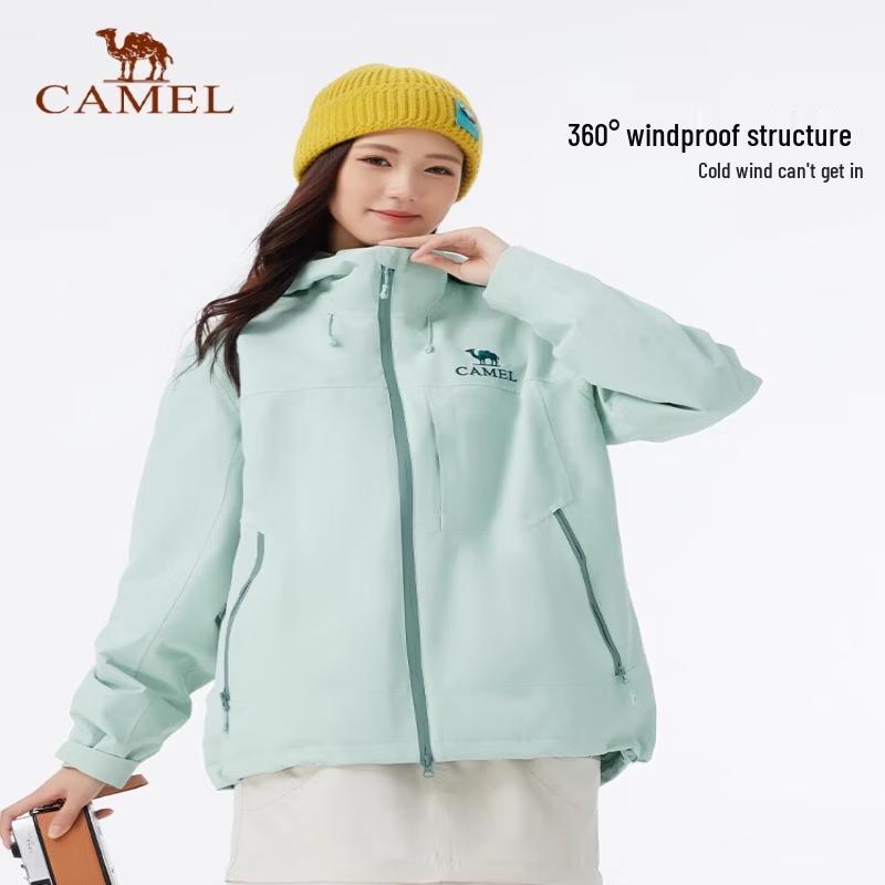 Camel Unisex 3-in-1 Waterproof Windproof Jacket