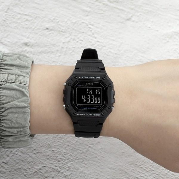 Casio Винтажные цифровые мужские уретановые часы с батарейкой, срок службы 7 лет