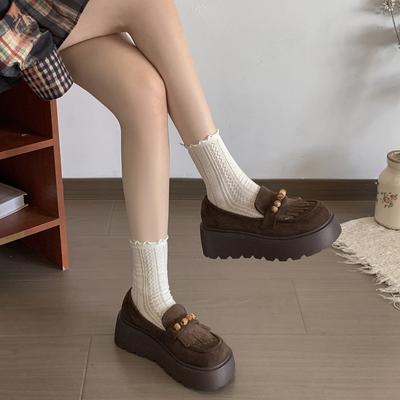 Туфли-лоферы на платформе в британском стиле для фанаток Queen, женские, 2025, новая коллекция осени, универсальные, на мягкой подошве, с круглым носком, одинарные