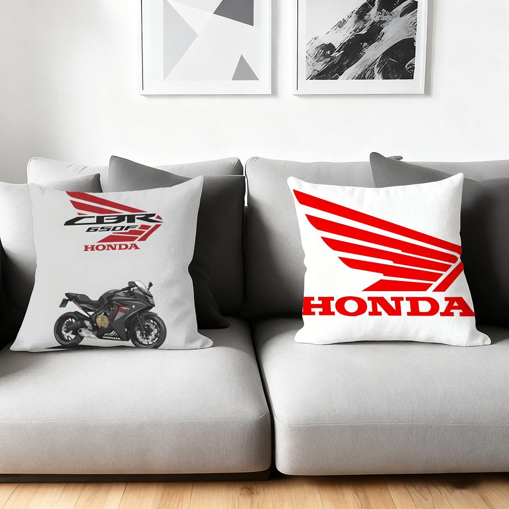 H-H-Honda Мотоцикл Подушка Чехол Шелковистый Короткий Плюш Домашний Диван Подушка Чехол - Невидимая Молния Домашний Декор