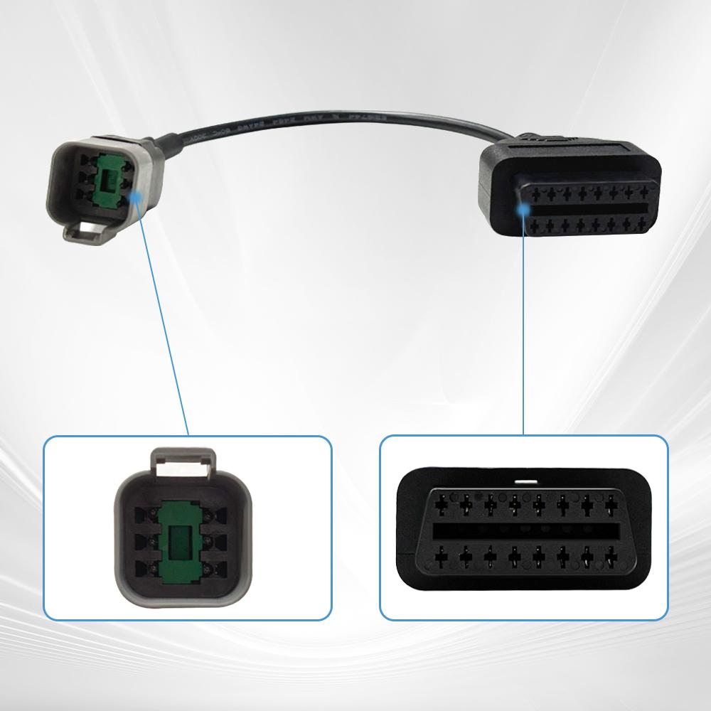 OBD2 Diagnostic Cable For Yanmar Engine System 6 Pin to 16 Pin For 24V Diesel Vehicles OBDII Car Diagnostic Adapter Connector