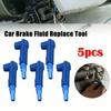 5Pieces Brake Fluid Change Tool, Car Brake Fluid Change Tool, Pump Oil Bleed Replacement Air Kitswap Tool Connector