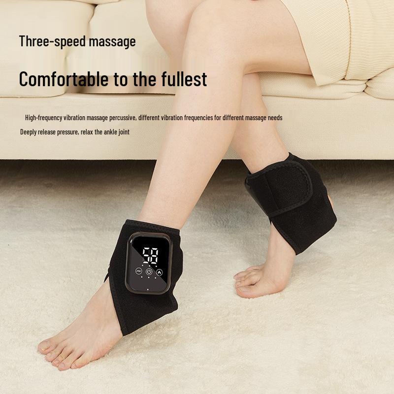 Electric Foot Massager with Heating, Vibration, and Graphene Hot Compress for Ankle Pain Relief