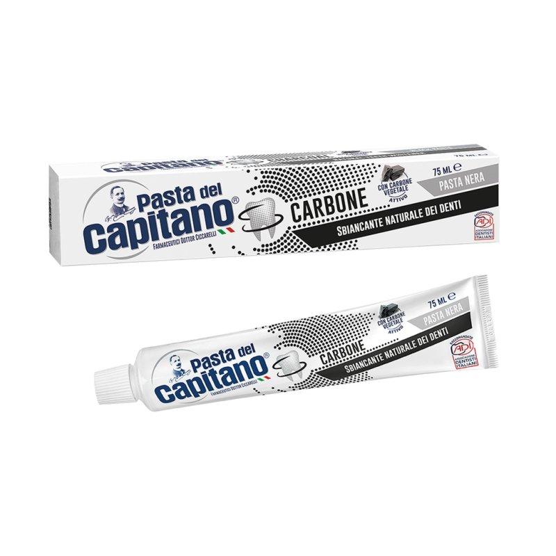 Toothpaste, Ciccarelli, Pasta Del Capitano, Carbone, Active Charcoal Tooth Whitening Effect, 100Ml