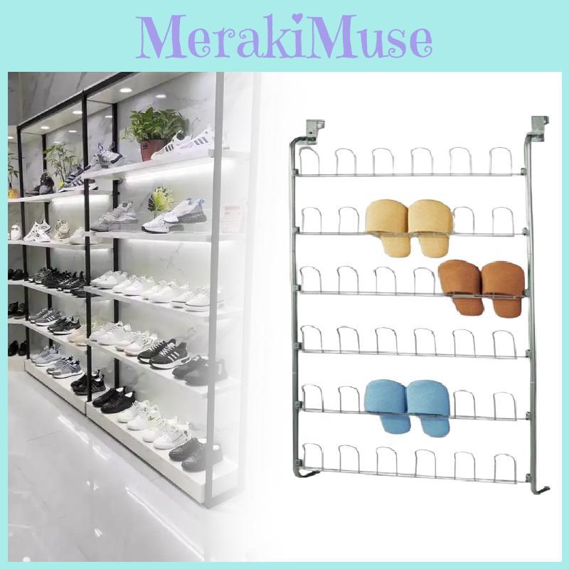 Современная металлическая обувница для дома и общежития с многоярусным органайзером для хранения