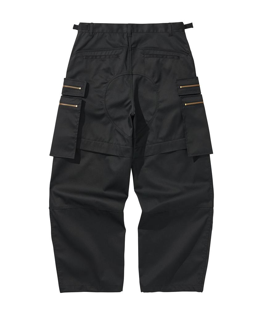 LIBERE Multi Zip Pocket Pants / Black