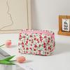 1PC Portable Small Flower Printed Storage Bag Travel Makeup Case Women Toiletry Bag For Girls Traveling