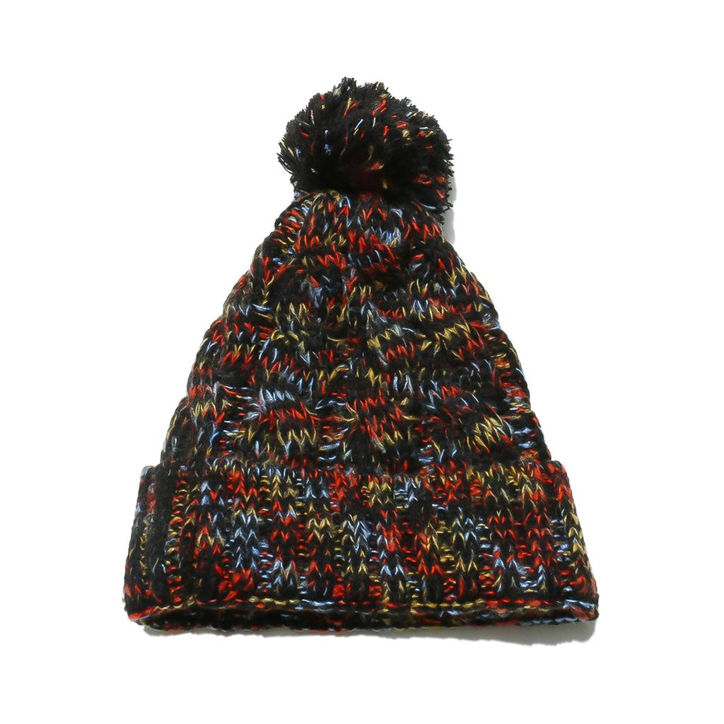 2025 autumn and winter new thermal hat outdoor ski hat fleece thickened blended braid plaid knitted hat women's winter