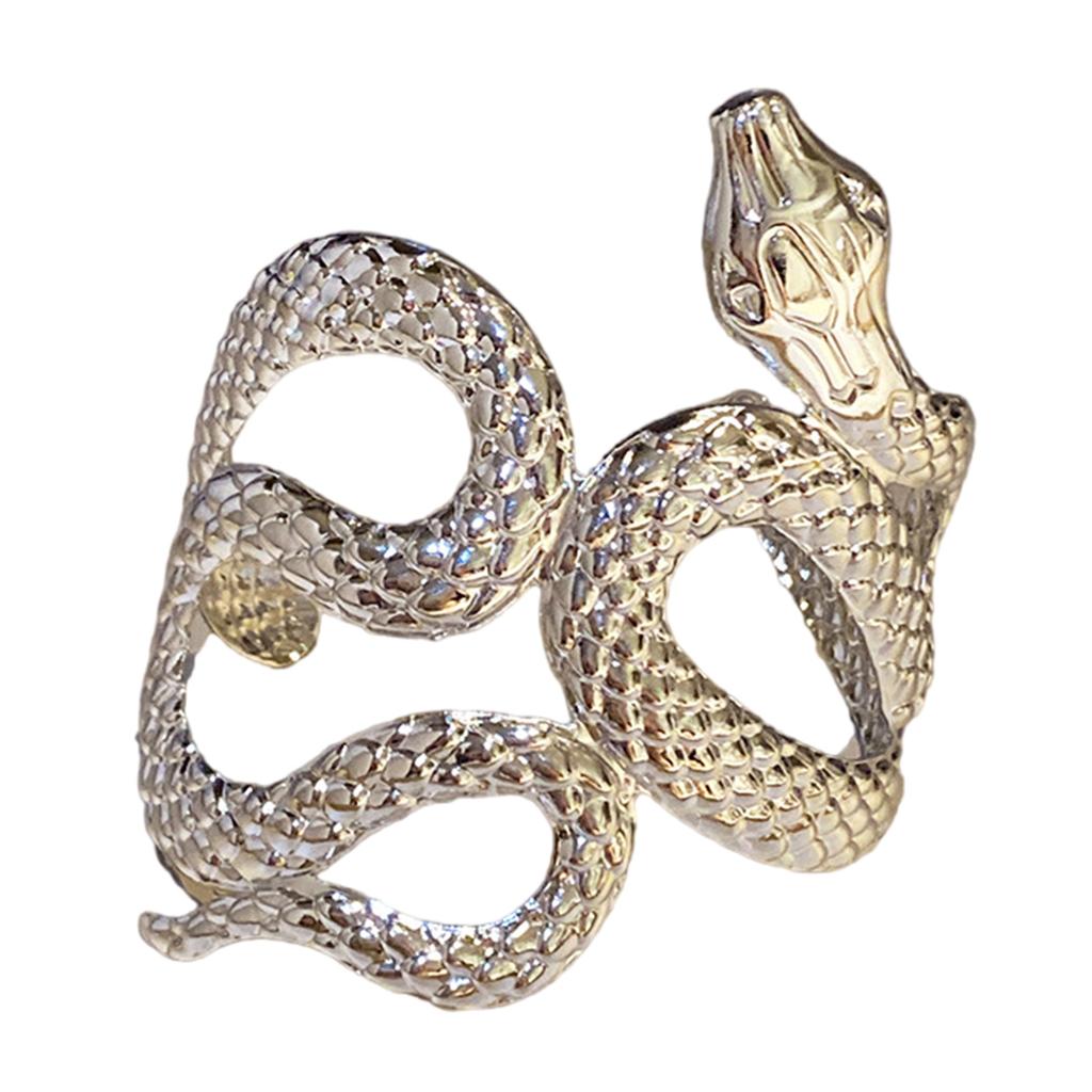 Elegant Armband Chain Blingbling Snake Arm Bracelets for Women Delicate Coils Armlet Armband Open Bangle