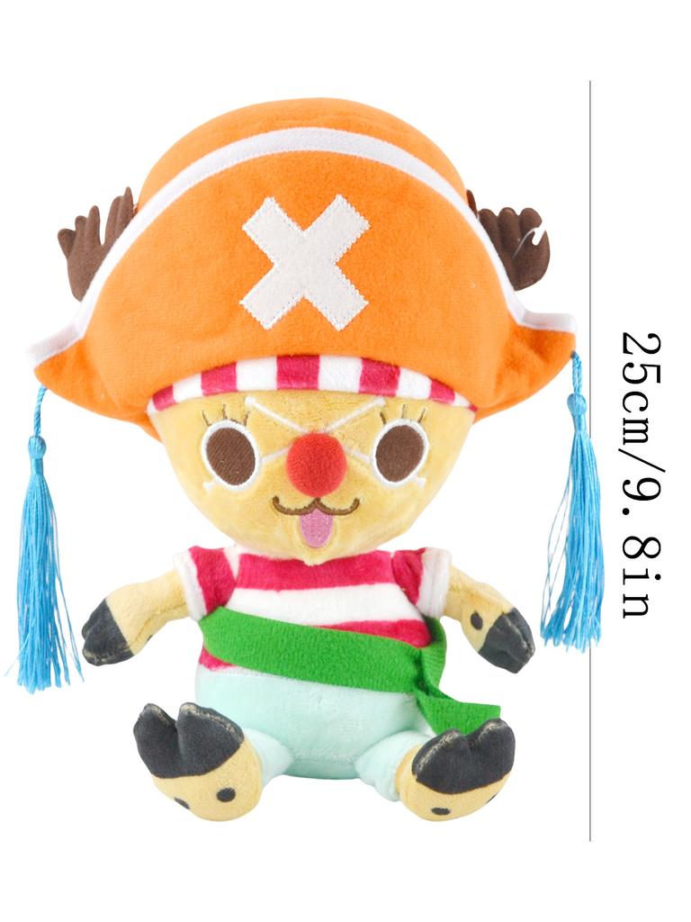 14-35 см / 5,5-13,7 дюйма Настоящая мягкая плюшевая игрушка ONE PIECE Кавайный плюшевый брелок-игрушка Тони Тони Чоппер Мягкая плюшевая кукла-брелок