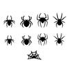 Yousheng Halloween Spider Bat Sticker Set with LED Lights Spooky Atmosphere Enhancer Indoor Outdoor Decorations