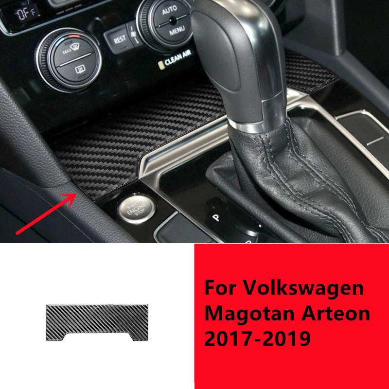 Наклейки для внутренней отделки автомобиля из углеродного волокна для Volkswagen VW Magotan Arteon 2017-накладка на центральную консоль автомобиля