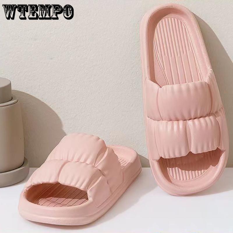 Женские суперлегкие тапочки-облака, сандалии, летние пляжные женские шлепанцы на мягкой подошве, мужские и женские домашние нескользящие шлепанцы из ЭВА для ванной комнаты
