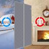 Door Curtain Fasten Tape Punch-free Thermal Insulated Privacy Protection Windproof Waterproof Center Opening Thicken Winter Temporary Door Thermal