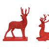 Фигурки северных оленей Поделки с оленями Декоративный забавный праздничный декор Смола Орнамент Статуэтка