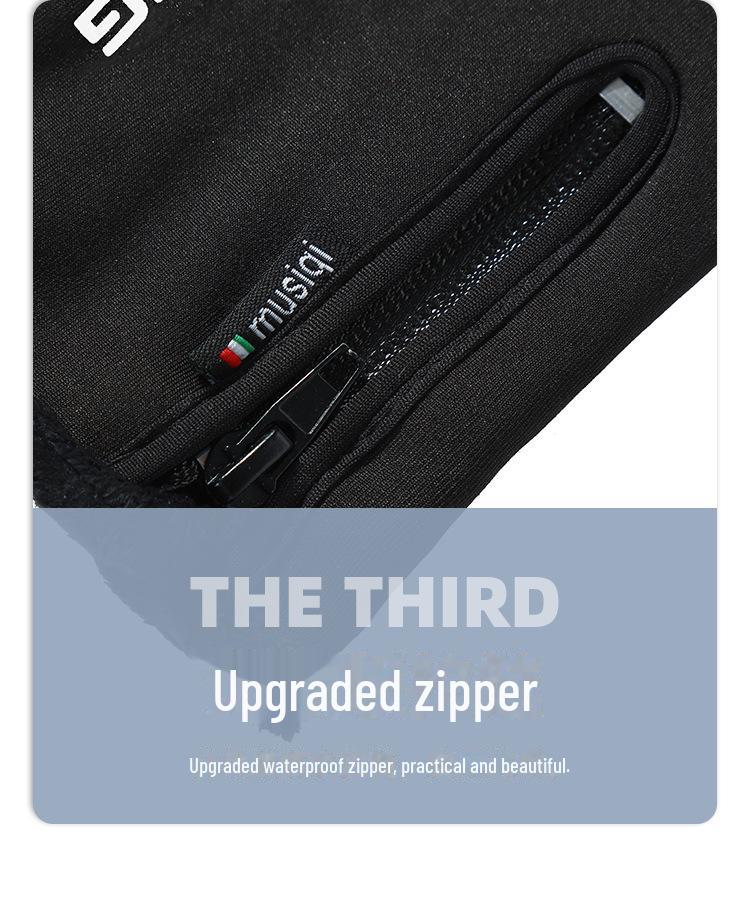 Зимние перчатки для велоспорта с бархатной подкладкой — ветрозащитные, водонепроницаемые, сенсорные, нескользящие спортивные перчатки для езды на мотоцикле