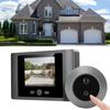 Цифровой дверной глазок 2,8-дюймовый ЖК-дисплей с ночным видением и инфракрасным датчиком движения, входная дверная камера-глазок