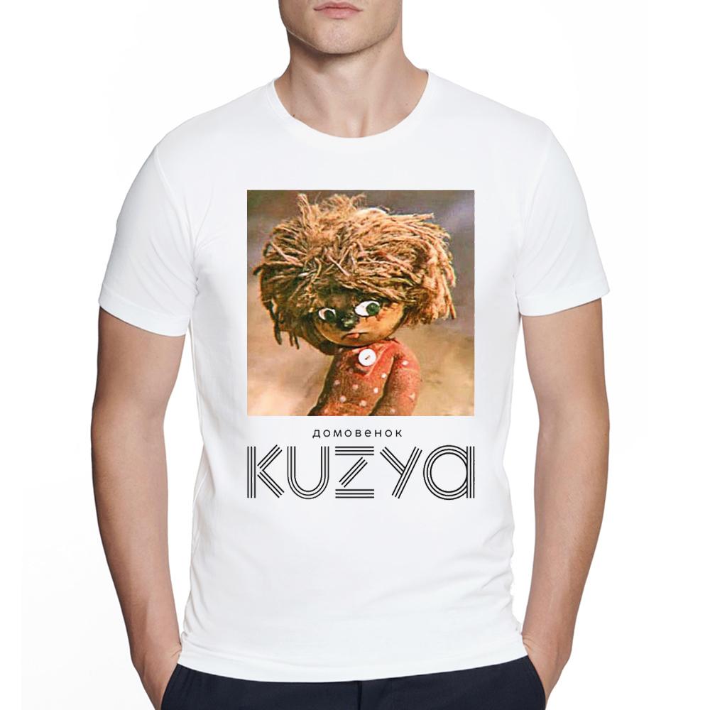 Men Creative The only Kuzya in the world Print T Shirts Russian Men USSR Soviet Union Retro O-n