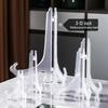 Черная прозрачная складная пластиковая подставка для тарелок, блюд, пирожных, часов и фотографий