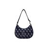 MLB Polyester Dumpling Bag, Shoulder Bag, Handbag Women's Navy Blue Casual 3ABQL023N-07NYD