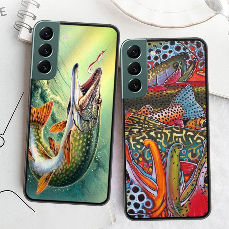 Чехол для телефона для ловли нахлыстом на коричневую форель для Samsung A16 A26 A36 A56 Galaxy A02S A12 A52S A13 A23 A33 A53 A54 A34 A24 A14 A22 A32 A42