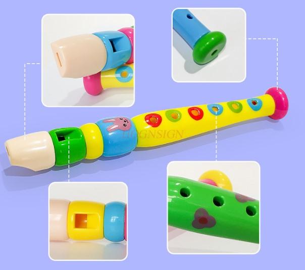 Children'S Flute Playing Musical Instrument Whistling Trumpet Clarinet Puzzle Toy Baby Primary School Students Six-Hole Flute
