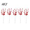 Acrylic Crystal Branches Transparent Faux Branch Christmas Tree Ornament, Bead Drop Stem, Light Reflective Garland Inserts Clear Beaded Flower