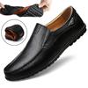 Fashion Luxury Brand Genuine Leather for Men Fashion Casual Shoes Slip On Loafers Breathable Black Driving Shoes Big Size Men Moccasins