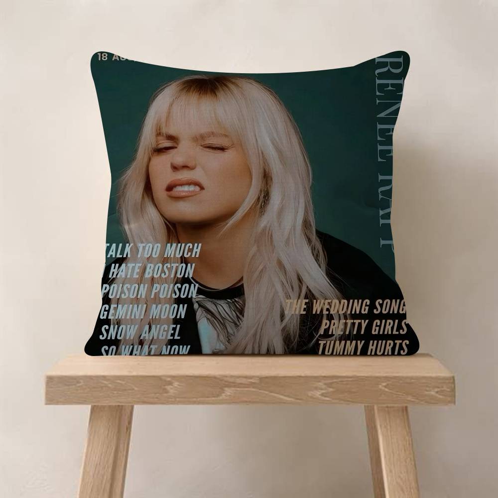 Pop Singer AActor Renee Rapp Cool Personalized Pillow Cover Kids Bedroom Wild Party Decor Pillowcase Kid Birthday Shower Gift