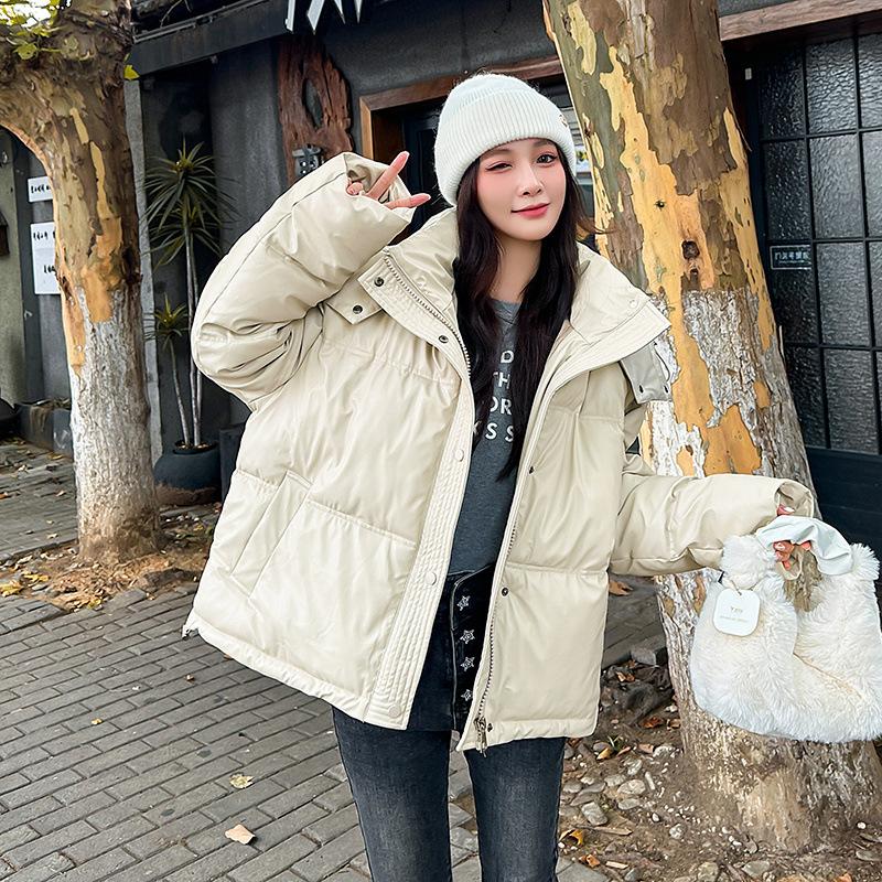 Зимняя хлопковая куртка с капюшоном для женщин, теплая утолщенная стеганая куртка, модная зимняя одежда 2025, новая хлопковая куртка высокого класса