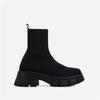 Fashion Women's Ankle Boots High Heels Square Heel Anti-slip Round Head Women Shoes Outdoor Leisure Daily Commute Socks Boots 2024 New