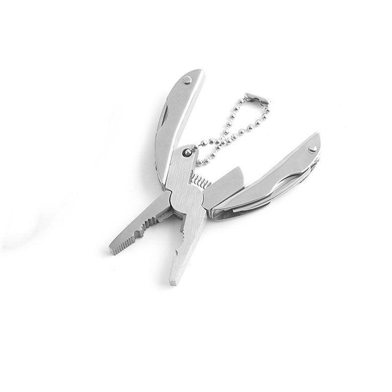 Мини-мультитул Turtle Back: Складные плоскогубцы из нержавеющей стали подарочный брелок
