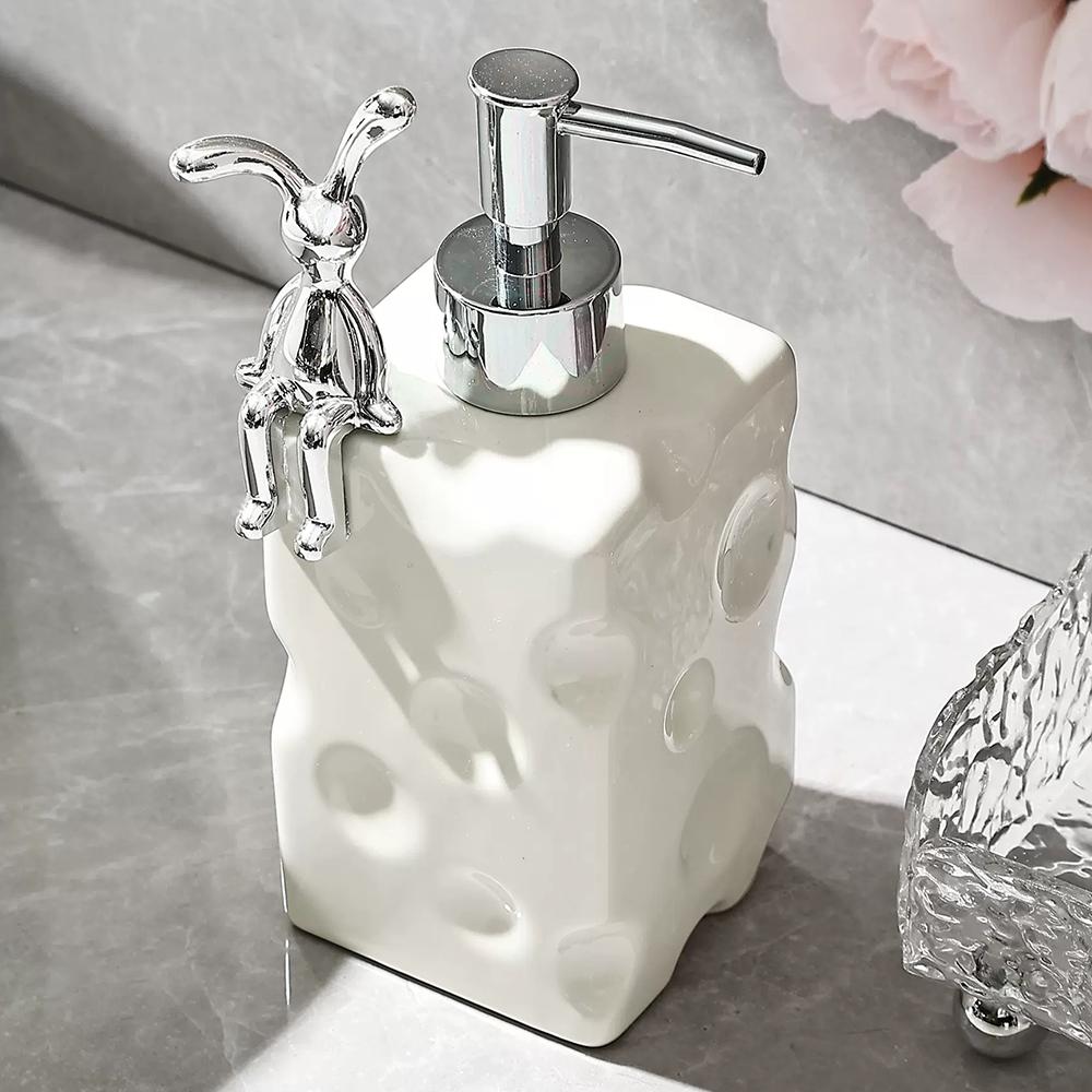 Керамическая бутылка для жидкого мыла Дозатор для мыла Контейнер для мыла Насос для мыла Дозатор для мыла Заправляемая бутылка для мыла