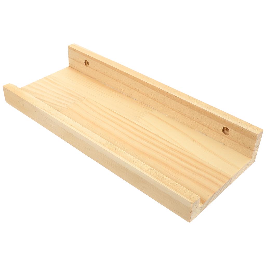 Деревянная плавающая полка для хранения вещей, современная настенная полка для декора спальни, книга