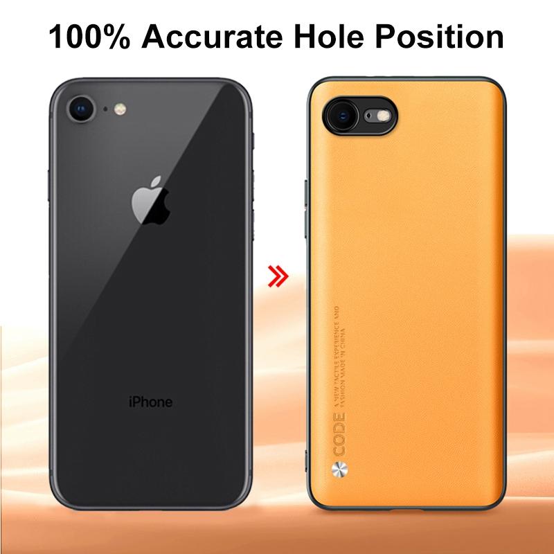 Роскошный чехол из искусственной кожи для iPhone SE 2020 2022 SE2 SE3 SE 2 3 Матовый чехол Силиконовый чехол для iPhone 6 6S 7 8 Plus Coque