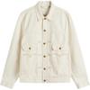 Levis Levis X End. Collaboration FW24 Front Utility Pocket Gold Button Closure Jacket Unisex Jacket White A95100000