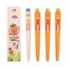 4Pcs/Box Multifunction Student Writing Pen ABS Carrot Ink Pen  Drawing Stationery
