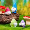 Resin Mini Gnome Figurines Mushroom Pumpkin Desktop Knick-knack Garden Elf  Easter Christmas