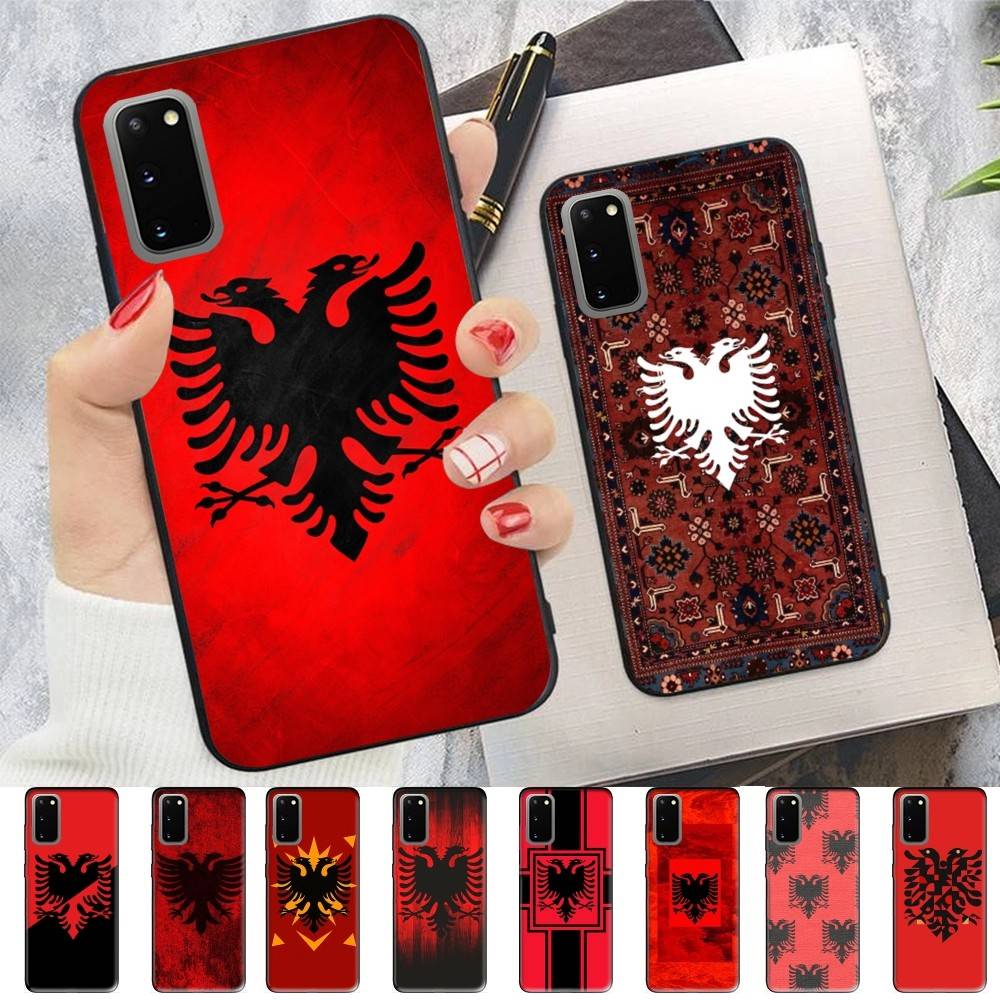 Албания Албанский Флаг Чехол для Телефона Для Samsung S 24 Fe 25 Ultra Plus 20 Lite 21 30 22 23 24 22 Ultra 5G Fundas