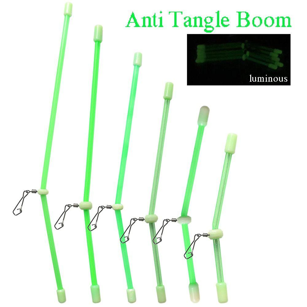 Portable Fishing Tackle Feeder Booms Anti Tangle Boom Sinker Snap Pipe Balance Bracket With Swivels