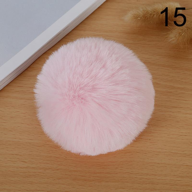 1 шт., пушистый 8 см, шарик из кроличьего меха, брелок для ключей, аксессуары, шляпа с помпоном «сделай сам», одежда, украшение для обуви