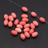 20 шт./60 шт. Подвеска из натурального розового коралла, цилиндрические бусины со сквозным отверстием для изготовления ювелирных изделий, аксессуар для ожерелья/браслета DIY