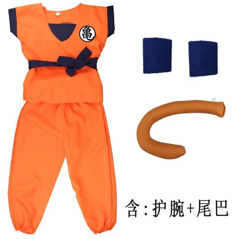 Halloween Monkey King Costume Dragon Ball Super Saiyan Cosplay Costume Children's Performance Costume