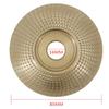 1pc Woodworking Wood Angle Grinding Wheel Tungsten Carbide Coating Bore Shaping Wood Grinding Wheel Angle Grinder Disc