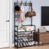 Multifunctional Floor-Standing Shoe and Coat Rack