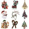 Festival Santa Claus Deer Boots Coat Snowman Jewelry Fashion Accessories Brooches Brooch Pins