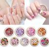 50 Pcs/Box Exquisite Nail Accessories Waterproof Wood Pulp Dried Flowers Sticker Patch