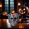 Halloween Skull Decor Figurine With Latex Material For Festive Atmosphere