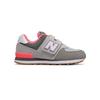 New Balance Кроссовки для ходьбы серии Nb 574 Core Plus с низким верхом, детская обувь, серый/розовый YV574SOC